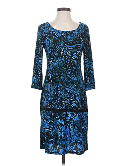 Pre-owned Dana Buchman Cocktail Dress In Blue