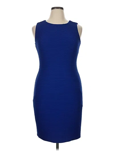 Pre-owned Dana Buchman Cocktail Dress In Blue