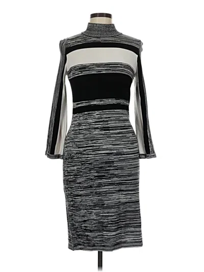 Pre-owned Dana Buchman Cocktail Dress In Gray