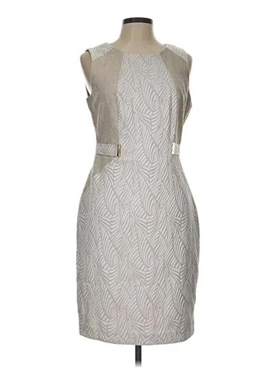 Pre-owned Dana Buchman Cocktail Dress In Gray