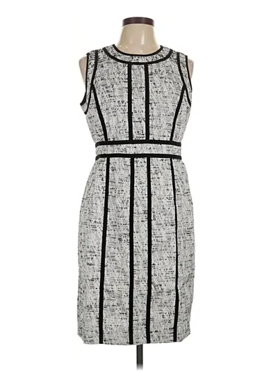 Pre-owned Dana Buchman Cocktail Dress In Gray