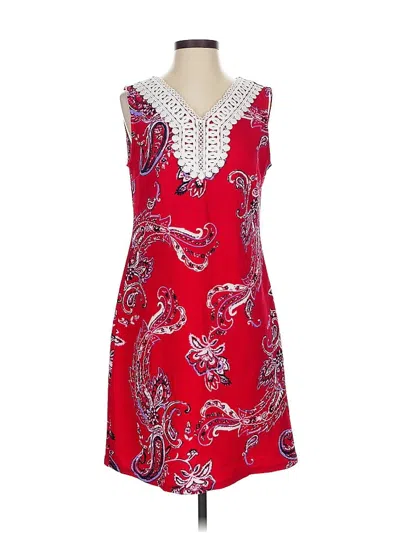 Pre-owned Dana Buchman Cocktail Dress In Red