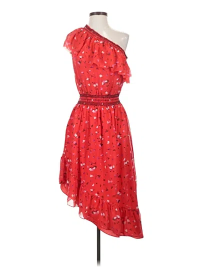Pre-owned Dana Buchman Cocktail Dress In Red