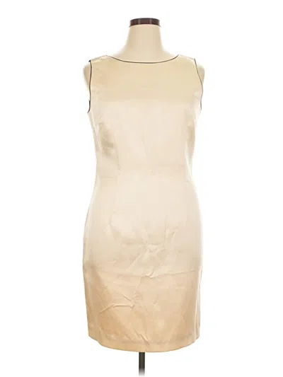Pre-owned Dana Buchman Cocktail Dress In Tan