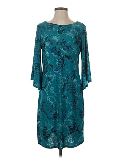Pre-owned Dana Buchman Cocktail Dress In Teal