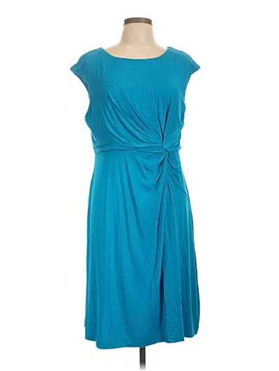 Pre-owned Dana Buchman Cocktail Dress In Teal