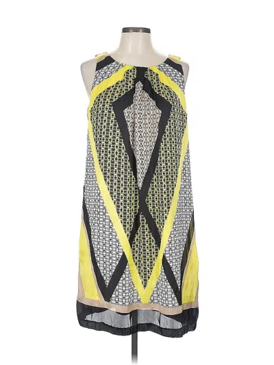 Pre-owned Dana Buchman Cocktail Dress In Yellow