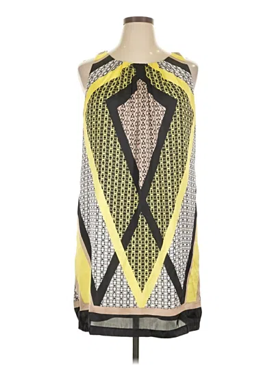Pre-owned Dana Buchman Cocktail Dress In Yellow