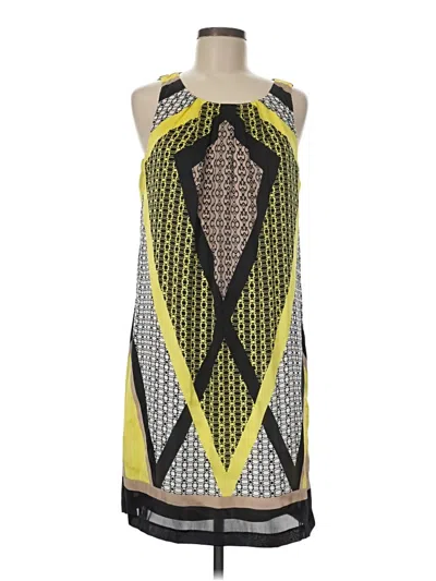 Pre-owned Dana Buchman Cocktail Dress In Yellow