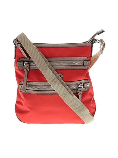 Pre-owned Dana Buchman Crossbody Bag In Red