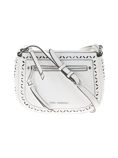 Pre-owned Dana Buchman Crossbody Bag In White