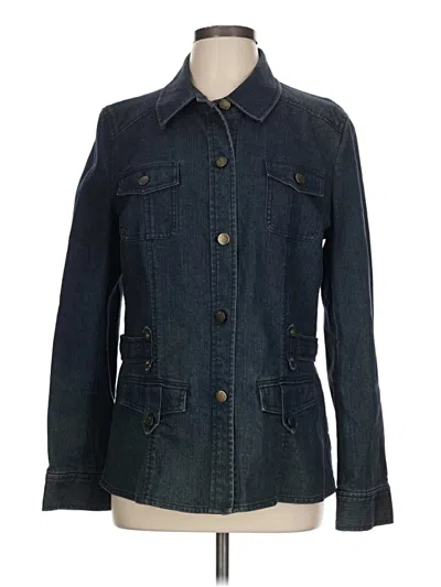 Pre-owned Dana Buchman Denim Jacket In Blue