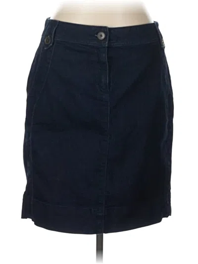 Pre-owned Dana Buchman Denim Skirt In Blue