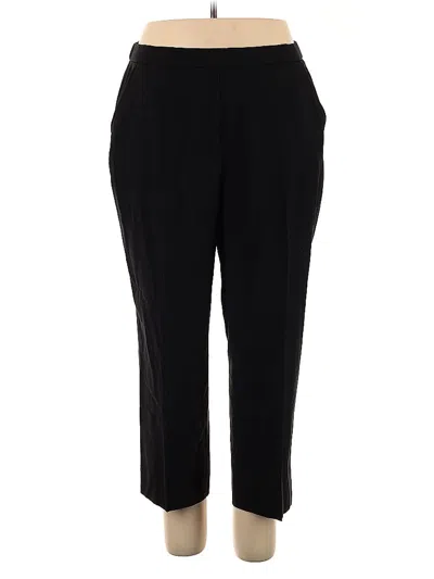 Pre-owned Dana Buchman Dress Pants In Black
