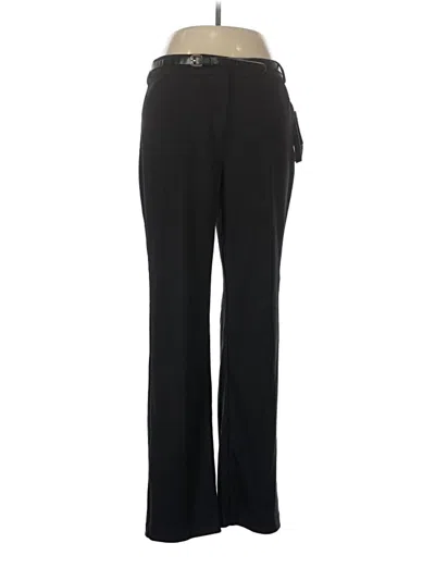 Pre-owned Dana Buchman Dress Pants In Black