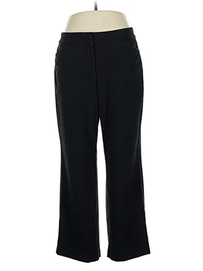 Pre-owned Dana Buchman Dress Pants In Black