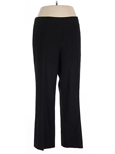 Pre-owned Dana Buchman Dress Pants In Black