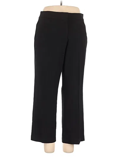 Pre-owned Dana Buchman Dress Pants In Black