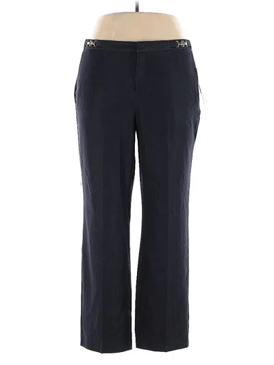 Pre-owned Dana Buchman Dress Pants In Blue