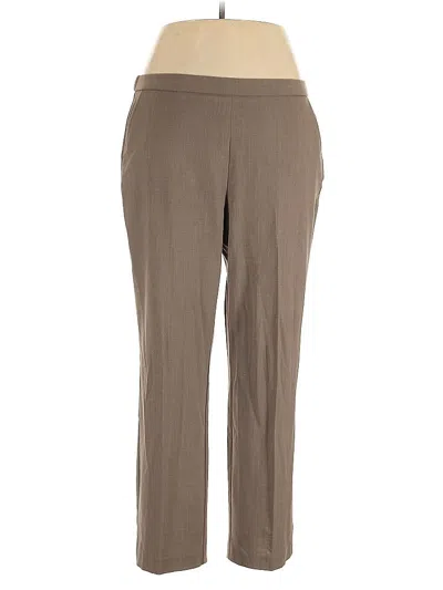 Pre-owned Dana Buchman Dress Pants In Brown