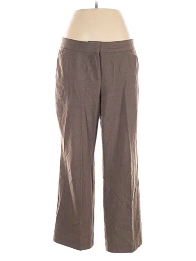 Pre-owned Dana Buchman Dress Pants In Brown