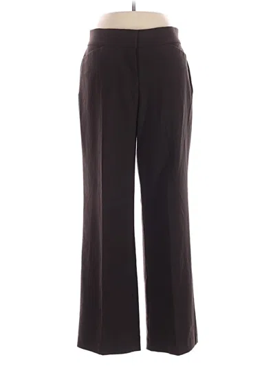 Pre-owned Dana Buchman Dress Pants In Brown