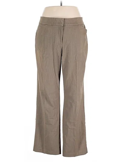 Pre-owned Dana Buchman Dress Pants In Brown