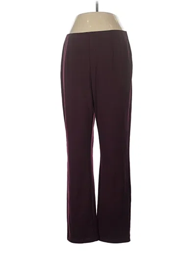 Pre-owned Dana Buchman Dress Pants In Burgundy