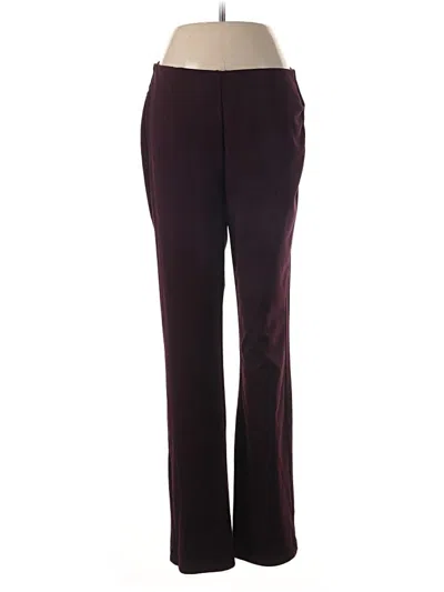 Pre-owned Dana Buchman Dress Pants In Burgundy