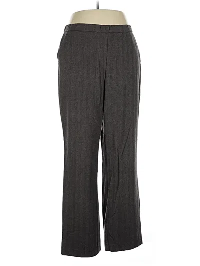 Pre-owned Dana Buchman Dress Pants In Gray