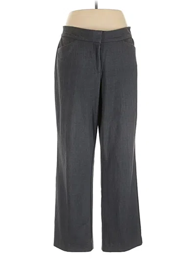 Pre-owned Dana Buchman Dress Pants In Gray