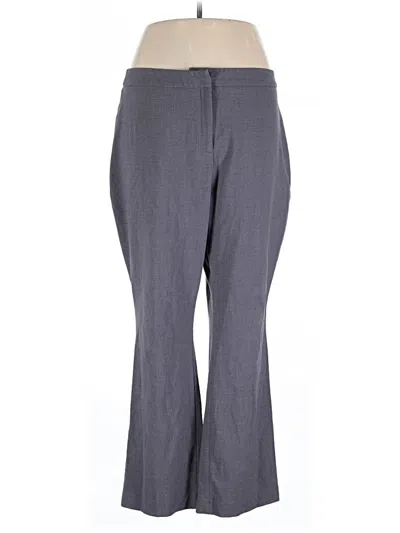 Pre-owned Dana Buchman Dress Pants In Gray
