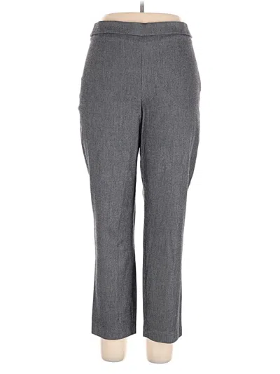Pre-owned Dana Buchman Dress Pants In Gray