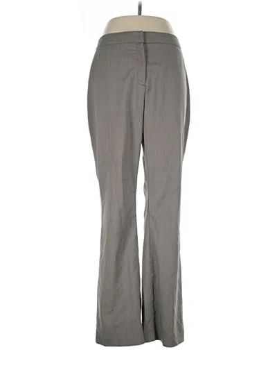 Pre-owned Dana Buchman Dress Pants In Gray