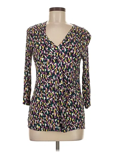 Pre-owned Dana Buchman For Kohls 3/4 Sleeve Blouse In Black