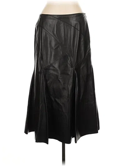 Dana Buchman For Kohls Faux Leather Top Black Strapless Neckline Tops