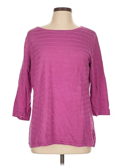 Pre-owned Dana Buchman For Kohls Pullover Sweater In Purple