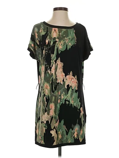 Pre-owned Dana Buchman For Kohls Short Sleeve Top Green Scoop Neck Tops