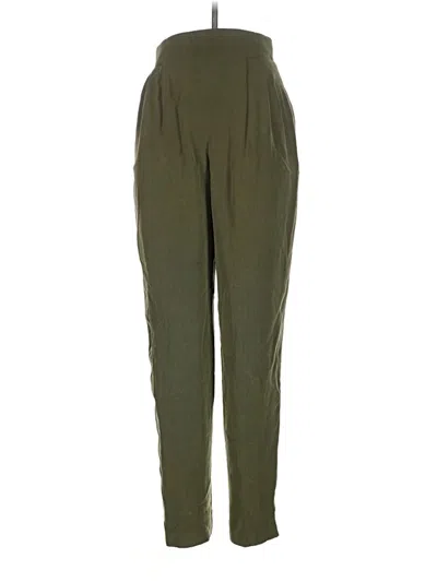 Pre-owned Dana Buchman For Kohls Silk Pants In Green
