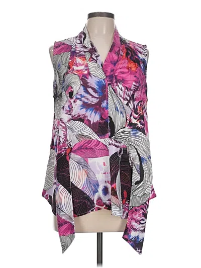 Pre-owned Dana Buchman For Kohls Sleeveless Blouse In Purple