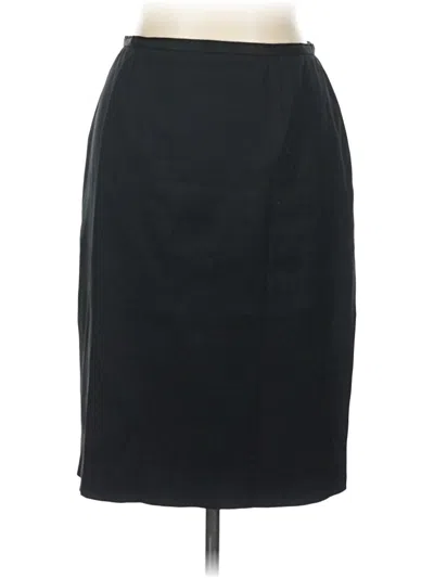 Pre-owned Dana Buchman Formal Skirt In Black