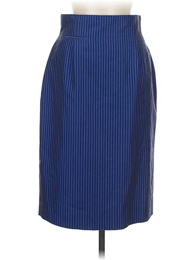 Pre-owned Dana Buchman Formal Skirt In Blue