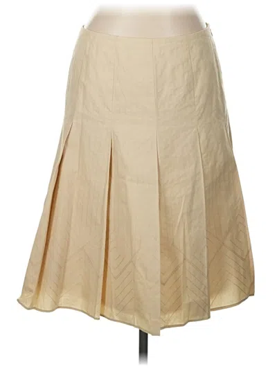 Pre-owned Dana Buchman Formal Skirt In Brown