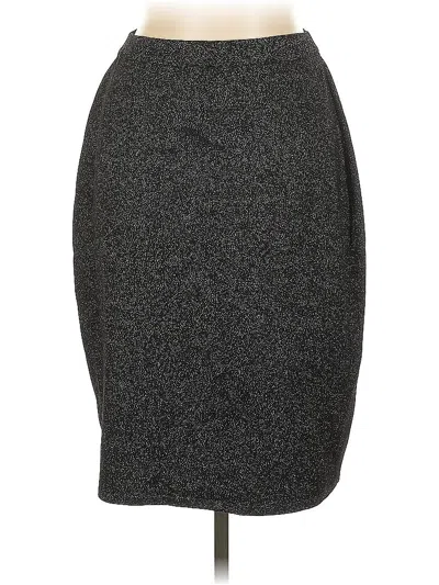 Pre-owned Dana Buchman Formal Skirt In Gray