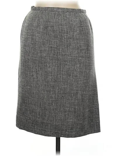 Pre-owned Dana Buchman Formal Skirt In Gray