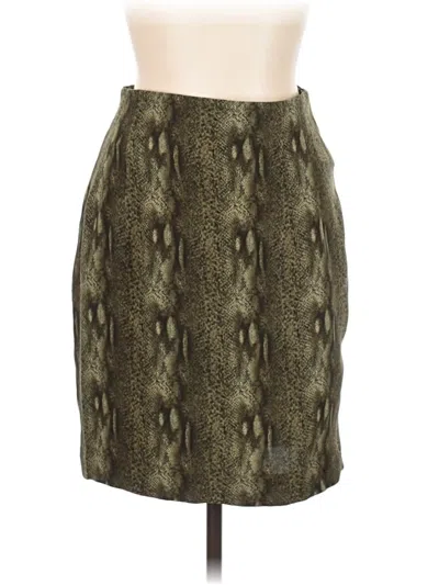 Pre-owned Dana Buchman Formal Skirt In Green