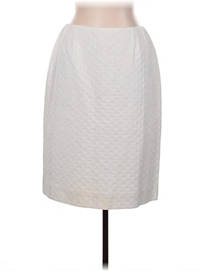 Pre-owned Dana Buchman Formal Skirt In Ivory