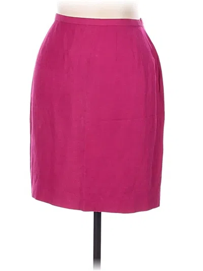 Pre-owned Dana Buchman Formal Skirt In Pink
