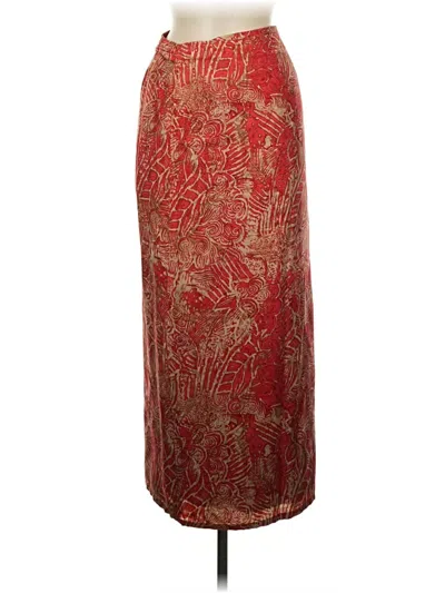 Pre-owned Dana Buchman Formal Skirt In Red