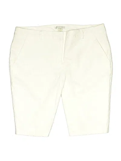 Pre-owned Dana Buchman Khaki Shorts In White
